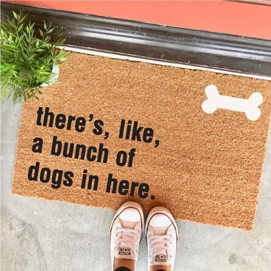 There S Like A Bunch Of Dogs In Here Doormat