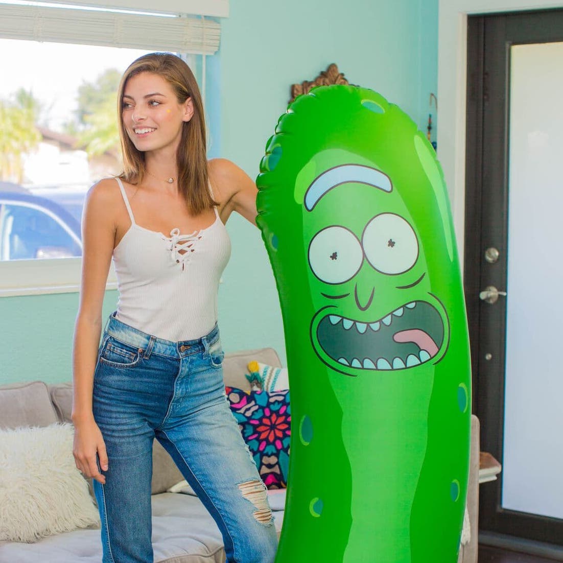giant inflatable pickle rick